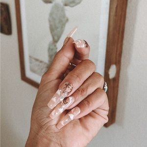 False nails Moon and Sun 24pcs